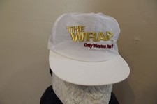 Vintage Winston The Wrap Cigarettes Adult White Snapback Cap Hat One Size