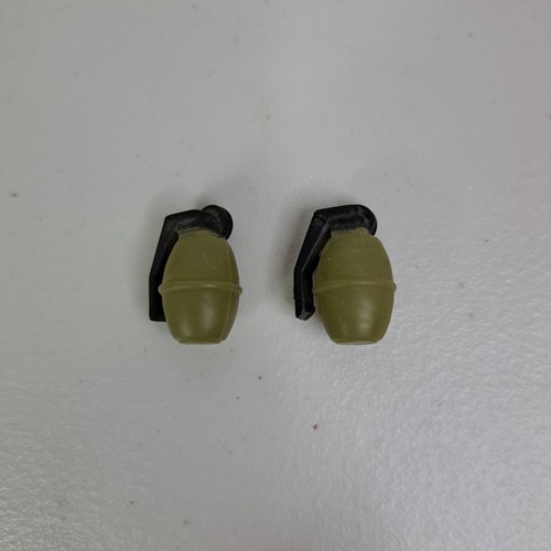 2 Toy Modern Lemon Fragmentation Frag Grenades G.I. Joe Military Miniatures