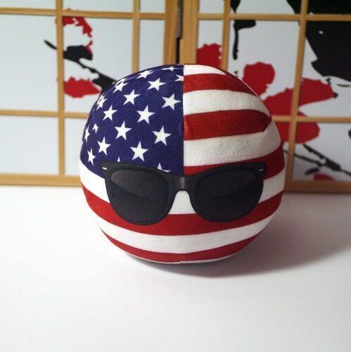 1X Polandball Plush Doll Countryball USSR USA FRANCE Land Ball Plüsch Spielzeug - Picture 8 of 33