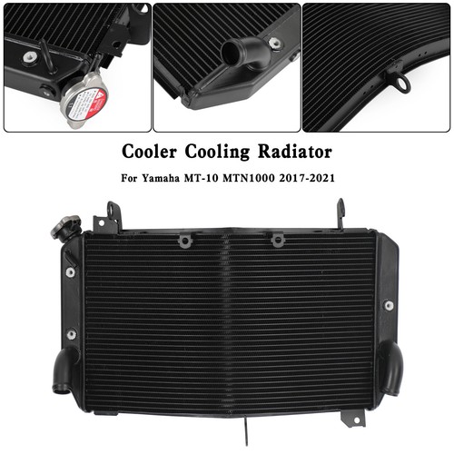 Radiator Cooling Cooler For Yamaha FZ10 MT-10 MTN1000 2016-2021 YZF-R1 15-22 D2 - Picture 1 of 13