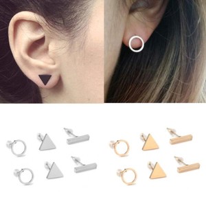 Betret Triangle Shape Cubic Zirconia Ear Stud Earrings for Women Girls