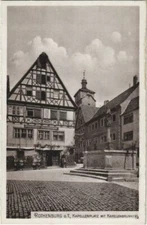 CPA AK Rothenburg- Kapellenplatz m. Kapellenbrunnen GERMANY (1074284)