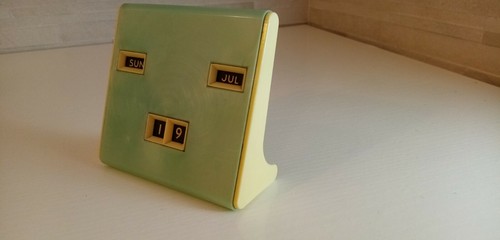 CALENDARIO PERPETUO VINTAGE COLOR ACQUAMARINA E CREMA * - Imagen 3 de 8