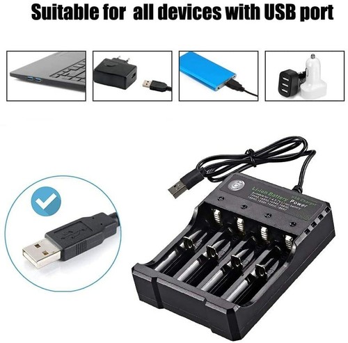 1865 Battery Charger Smart 4 Slots For Rechargeable Li-Ion FAST Charge AU PLUG - Picture 9 of 37