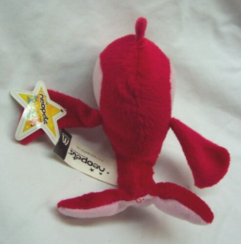 McDonald's Neopets MINI RED & PINK FLOTSAM 3" Plush STUFFED ANIMAL Toy 2005 - Picture 3 of 6