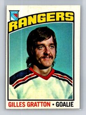 1976-77 Topps Hockey Card Gilles Gratton New York Rangers #28