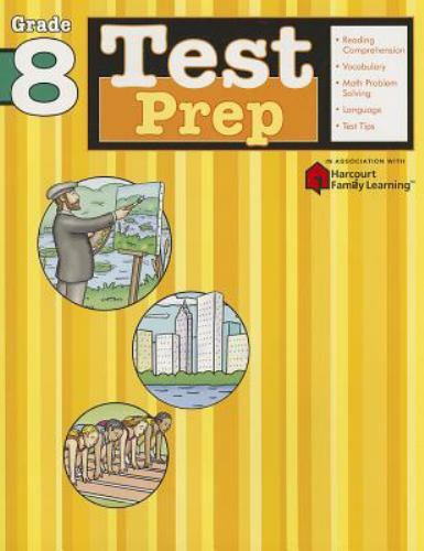 NEW - Test Prep: Grade 8 (Flash Kids Harcourt Family Learning) - Picture 1 of 1
