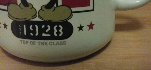 Tazza da caffè Topolino 1928 Top of the Class Disney Store esclusiva ritirata - Foto 6 di 7