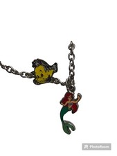 Disney Princess Ariel and Flounder Necklace in Seashell Shaped Case For Girl