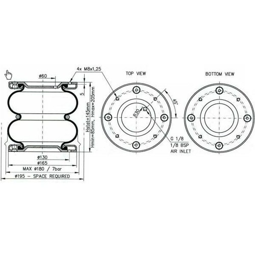Suspension Pneumatique Fiat Ducato, Citroen Jumper, Peugeot Boxer 2006-2025 - Picture 4 of 6