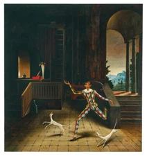 Franz Sedlacek : The Magician and the Harlequin : Archival Art Print