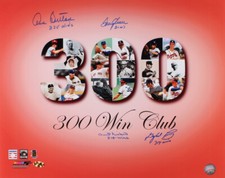 300 WINS CLUB AUTOGRAPHED 16x20 PHOTO - Tom Seaver, Don Sutton, Phil Niekro, etc
