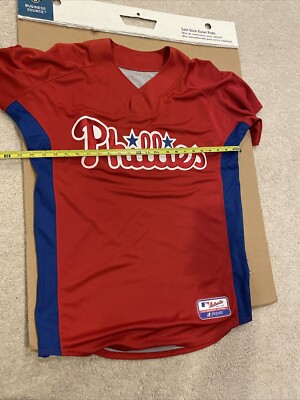 Philadelphia Phillies Red Majestic Warm-up Coolbase Jersey