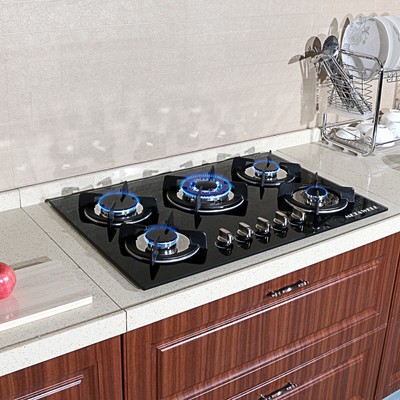 Us Shipping 30 Tempered Glass 5 Burners Gas Hob Cooktops Lpg Ng