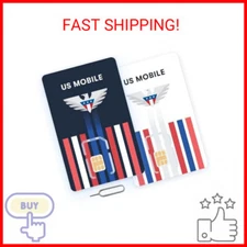 Prepaid SIM Card (US Mobile) - Custom Plans from $4/mo. Unlimited Plans from $15