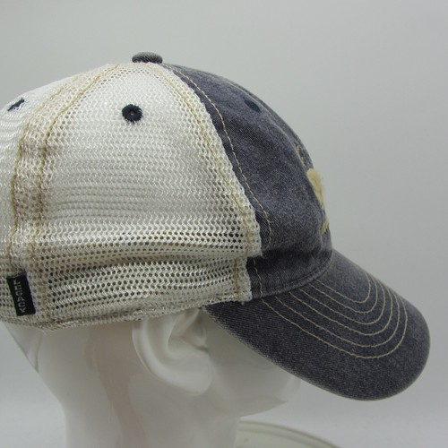Maui Hawaii Whale Adult Trucker Hat Cap Blue Distressed Denim Mesh Snap Back - Picture 9 of 12