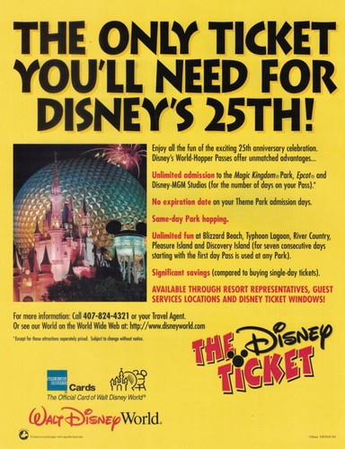Vintage Disney 25th Anniversary Guide Book Walt Disney World Souvenir Full Color - Picture 2 of 4