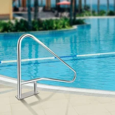TCFUNDY Inground Swimming Pool Stair Hand Rail Stainless Steel Grab Handrail