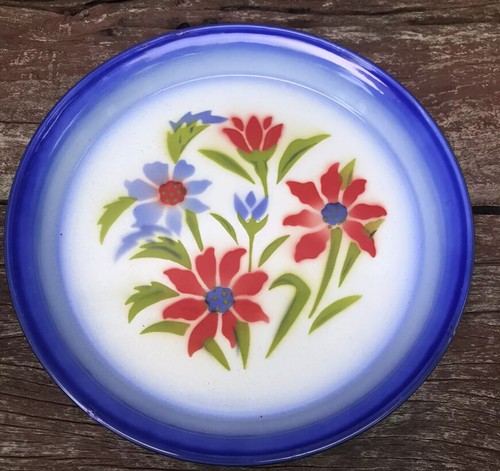 Vintage Thai Traditional Flower Patterned Enamel Serving Tray Decor Medium 10 in - Picture 59 of 76