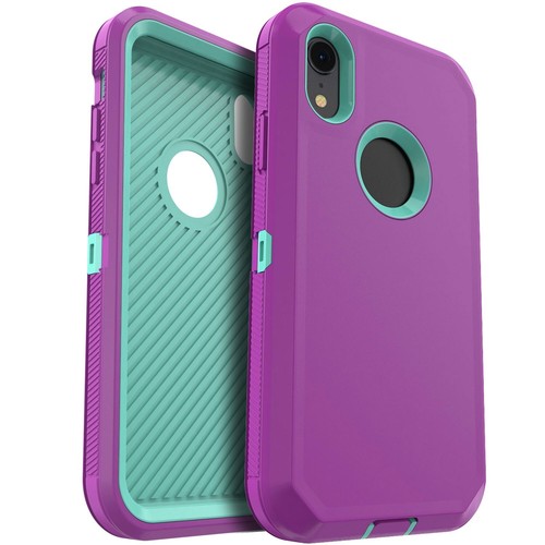 Funda resistente a prueba de golpes para teléfono Apple iPhone XR con funda con clip para cinturón - Imagen 12 de 73