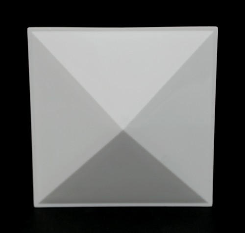 Weiße Kunststoff Pyramide Nominal 4x4 (3-5/8x3-5/8") Zaunkappe 1, 2, 3, 4, 5, 10 Packungen - Bild 5 von 22