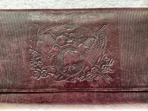 Antique Early 1900s LeatherAccordion Style Billfold Brown Wallet Clutch used - Picture 2 of 10