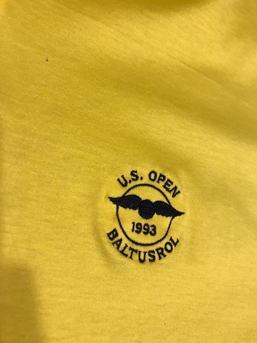MAGLIA GOLF NUOVA MAI INDOSSATA 1993 BALTUSROL U.S. OPEN XL GIALLA - Foto 2 di 5