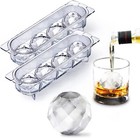 Ice Molds, Ice Cube Tray for Freezer, 2 Inch Large Ice Cube Molds for Cocktails 