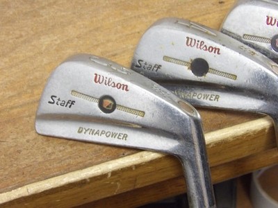 Wilson Staff Dynapower Fluid Feel Irons 3-PW Stiff Flex Steel Very Nice!!