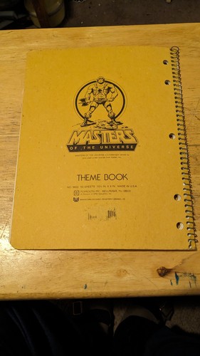 Vintage 1983 Mattel Masters Of Universe MOTU He-Man Themenbuch Spiral Notizbuch - Bild 2 von 7