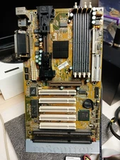 VINTAGE Iwill BD100 Slot 1 440BX motherboard ATX + 128 mb ram - TESTED WORKS !!!