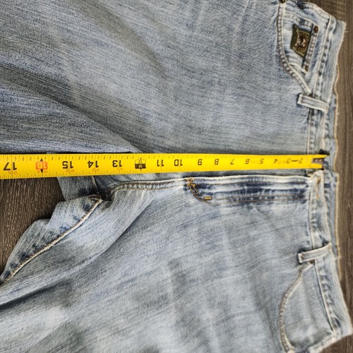 Vintage Y2k Cinch Baggy Jeans Mens 40x32 Blue Distressed Skater Grunge Cowboy - Picture 13 of 13