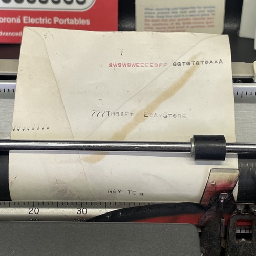 SCM Smith Corona Electra 120 Electric Typewriter W/ Hard Case Manual Vintage - 第 5/17 張圖片