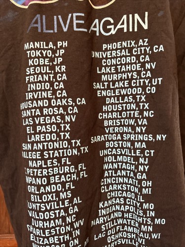 Chicago Band Alive Again Tour Black Shirt Size XL Delta - Picture 7 of 9