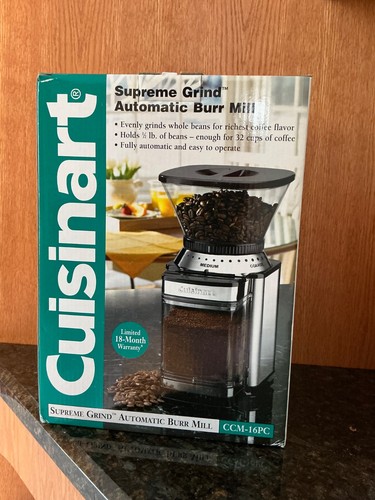 NEW~in~Box! CUISINART Supreme Grind Automatic Burr Mill CCM-16PC *New-In_Box*