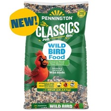 Pennington Classic Wild Bird Feed and Seed, 40 lb. Bag, Dry, 1 Pack,NEW