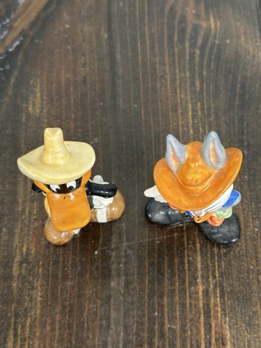 1993 Vintage Looney Tunes Bugs Bunny Daffy Ente Salz- und Pfefferstreuer Cowboys - Bild 5 von 10