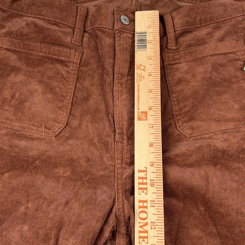 Pantalones de pana Gap para mujer 16t de alto largos años 70 acampanados tiro alto campana parte inferior marrón - Imagen 7 de 8