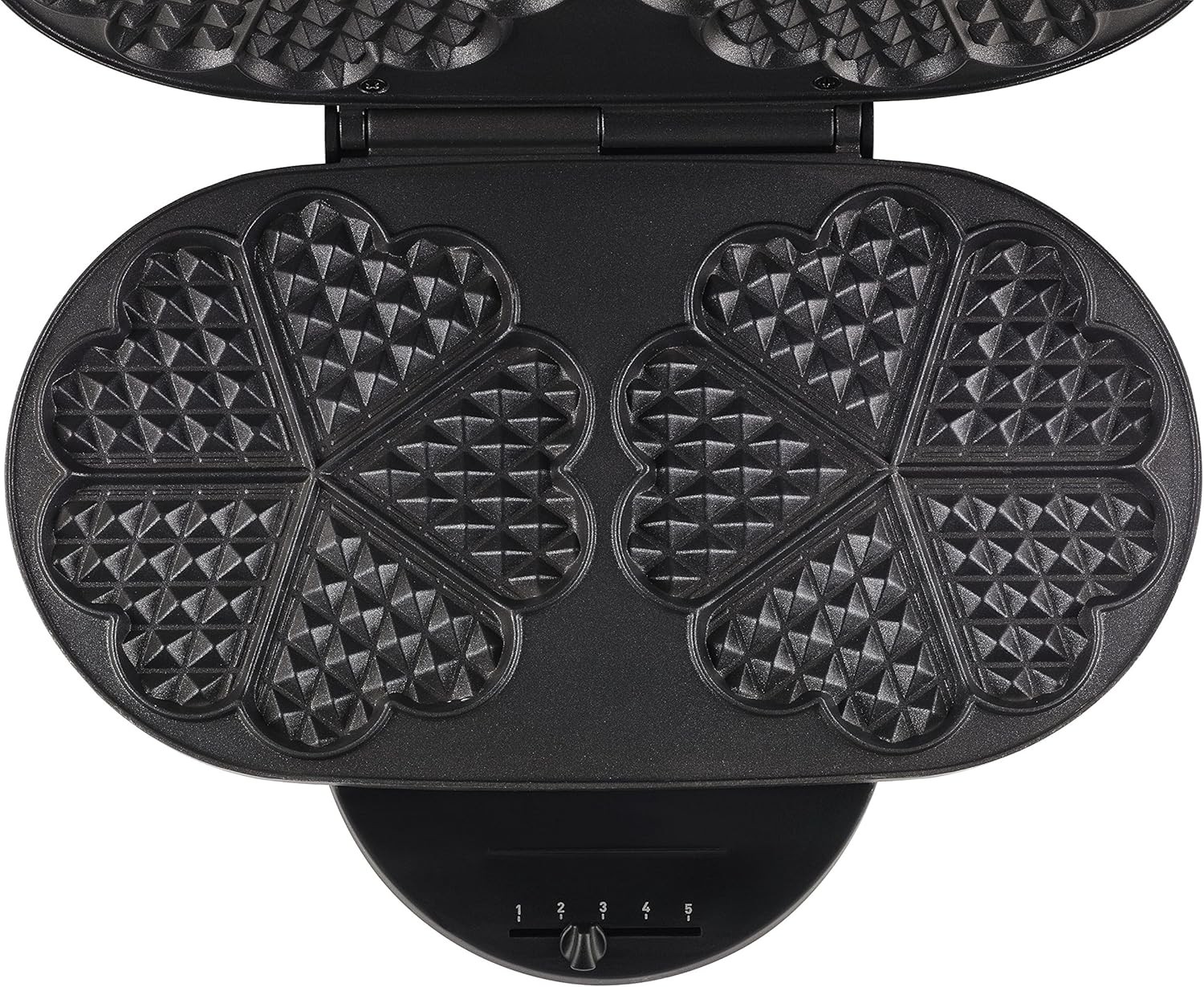 Tefal Doppel-Herzwaffeleisen WM311D Temperaturregler 1200W 37 x 11.4 x 28.5 cm