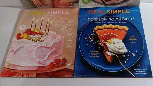 5 Real Simple Magazines - Lot 2024 / 2025 Drew Barrymore Decor Thankgiving etc - Picture 3 of 4