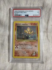 Blaine's Moltres Holo Gym Heroes 1/132 PSA 3 Pokemon Card