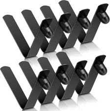 Moxweyeni 8 Pieces Push Button Spring Clips Tent Pole 6mm, Black 
