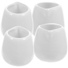 4 Pcs Sauce Dispenser Mini Ceramic Cup Travel Small Cream Jug Dipping Cups