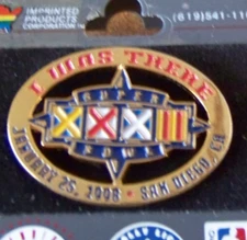SB Super Bowl 32 XXXII I Was There lapel pin NFL Denver Broncos GB Packers AIBM
