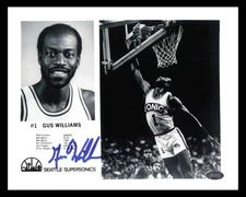 Gus Williams Autographed Signed 8x10 Photo Seattle Supersonics MCS Holo #87357