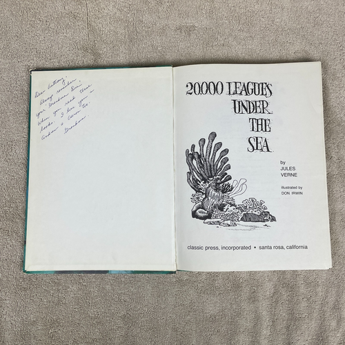 20,000 Leagues Under the Sea (Complete/Unabridged) - Vintage 1968 GOOD hardcover - Foto 5 di 6