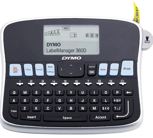 Dymo LabelManager 360D Rechargeable Thermal Label Maker Printer Brand New - Picture 1 of 4