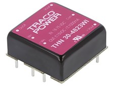 THN 15-7222WIR Converter: DC/DC 15W UEing: 36-160VDC UAusg: 12VDC UAusg2: -12VDC T