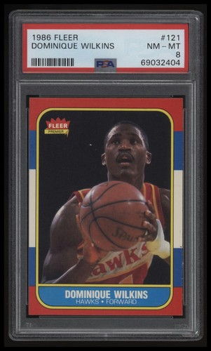 1986 Fleer Dominique Wilkins PSA 8