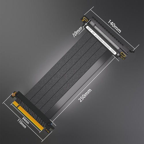 PCIE 4.0 16X-VerläNgerungskabel Hochgeschwindigkeits-GPU-Riser-Kabel mit PC2273 - Bild 10 von 10